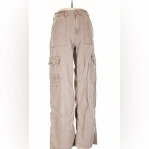 American Eagle, dreamy drape, wide leg cargo khaki pants size 12